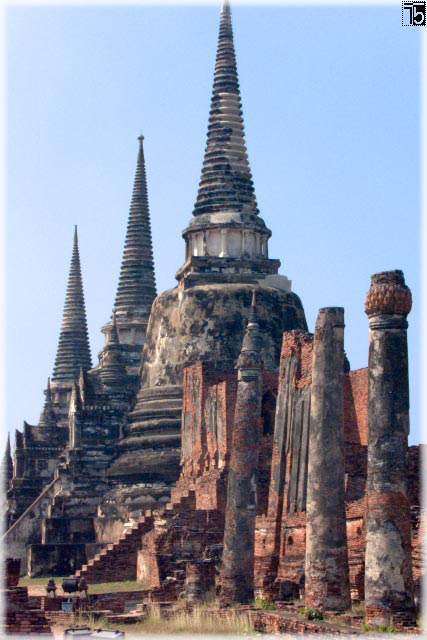 die drei Chedi des Wat Phra Sri Sanphet