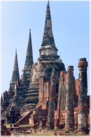 die drei Chedi des Wat Phra Sri Sanphet