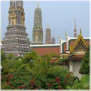 Bilder-Gallerie * die acht bunten Prangs - Foto-Impressionen * Fotos aus Thailand - Bangkok - Wat Phra Keo - Phra Prang Paed Ong