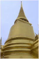 Bilder-Gallerie * der zentrale Stupa - Foto-Impressionen * Fotos aus Thailand - Bangkok - Wat Phra Keo - Phra Si Ratana Chedi
