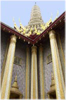 Bilder-Gallerie * das königliche Pantheon - Foto-Impressionen * Fotos aus Thailand - Bangkok - Wat Phra Keo - Prasat Phra Thep Bidon