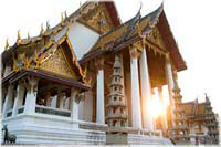 Bilder-Gallerie * die Megapolis - Foto-Impressionen * Fotos aus Thailand - Bangkok, Wat Suthat