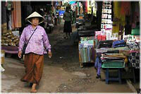 Markt auf der laotischen Seite